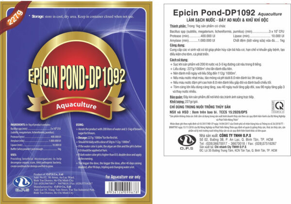 DP 1092 Nước (Epicin Pond - DP1092 Aquaculture)